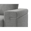NicBex Woven Accent Chair,Upholstered Living Room Chairs with Removable Backrest and Steel Legs,Cozy Armchair,Accent Chairs for Living Room - 4 of 4