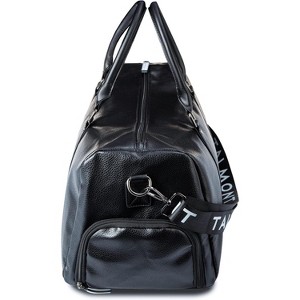 Talmont 17.7″ Premium Eco-Leather Gym Duffel Bag with Shoe Compartment – Weekender Travel Overnight Bag for Men - 1 of 4