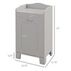 Munora 15.5" White Compact Laundry Storage Cabinet - Tilt-Out Hamper with Tabletop & 66 lbs Capacity - 3 of 4