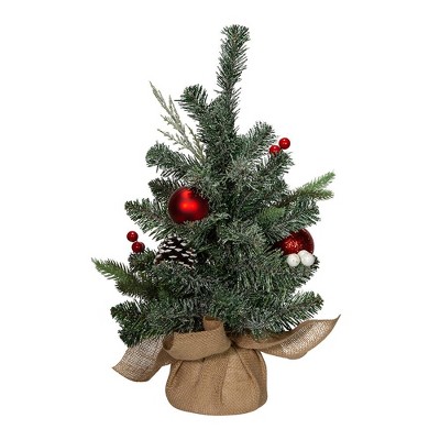 Kurt Adler 1.5-foot Pinecones, Balls, And Berries Tree With Burlap : Target