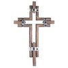 Dicksons WWC-78 Rustic Metal Bracket and Wood Silver Tone and Brown 20 x 11 Inch MDF Decorative Hanging Wall Cross - 2 of 2