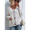 Coolmee Women's Cardigans Soft Knit Cardigan Sweater with Pockets - 4 of 4