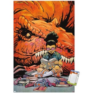 Trends International Marvel Moon Girl & Devil Dinosaur - Reading Unframed Wall Poster Prints - 1 of 4