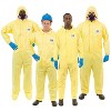 Adult  Multipurpose Long Sleeve Coveralls - Size 4XL - Yellow - Pack of 12 - 4 of 4