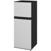 HOMCOM Small Fridge with Freezer, 4 Cu Ft Refrigerator with Reversible Doors and Adjustable Thermostat, Small Freezer, Silver - 4 of 4