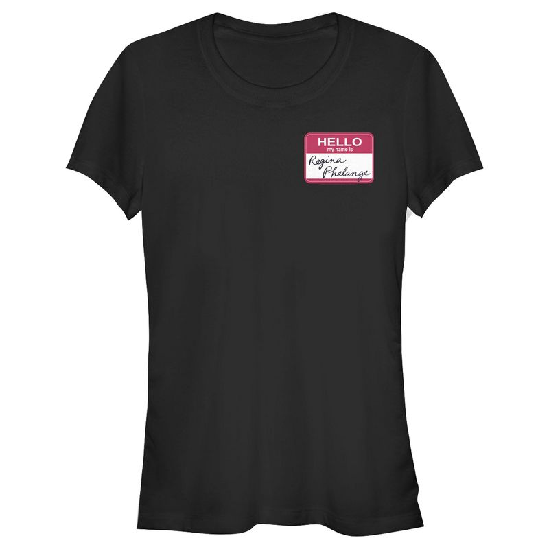 Juniors Womens Friends Regina Phalange Name Tag T-Shirt, 1 of 3