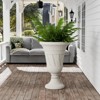 DSVIMOY Planter, 2PCS Indoor Outdoor Garden Planter, Trophy Flower Pot for Flowers, Herbs, Plants, Grey, 15.76"*15.76"*23.64" - 4 of 4
