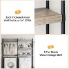5-Tier Wood Over-the-Washer Dryer Storage Shelf 28" A+B - 4 of 4