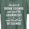 Women's - Instant Message - Drink Eggnog And Spoil The Grandkids Christmas Short Sleeve Graphic T-Shirt - 2 of 4