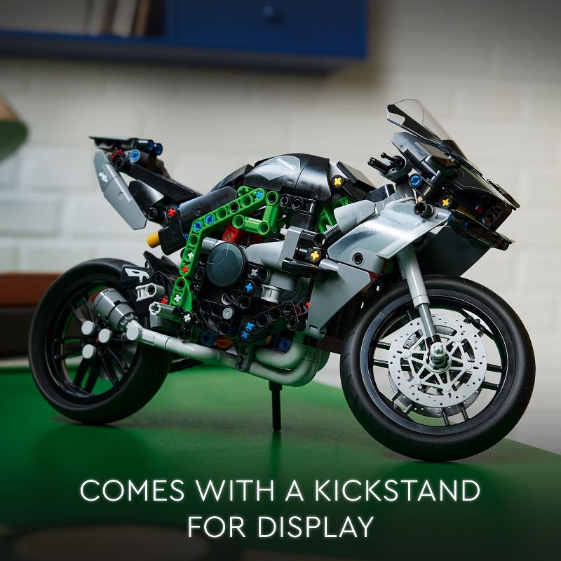 LEGO Technic Kawasaki Ninja H2R Motorcycle Toy, Kids Room D&#233;cor, 42170, 6 of 8