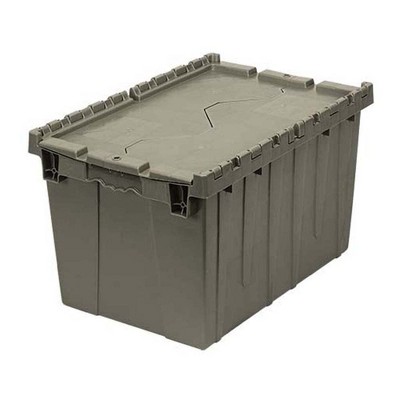 Quantum Storage Systems Heavy Duty Attached Top Container, 21-1/2"W X 15-1/4"D X 12-3/4"H Overall Size, 1.67 Cu.Ft. Volume, Recessed