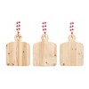 Transpac Wood Cutting Board Decor Set of 3 Christmas Home Decorations - 3 of 3