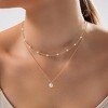 HTUTWOO Gold Pearl Necklaces for Women, 14K Gold Plated Dainty Layered Pearl,Cute Pearl Choker Gold Necklace Gifts for Women Gold Trendy Jewelry Gifts - 2 of 4