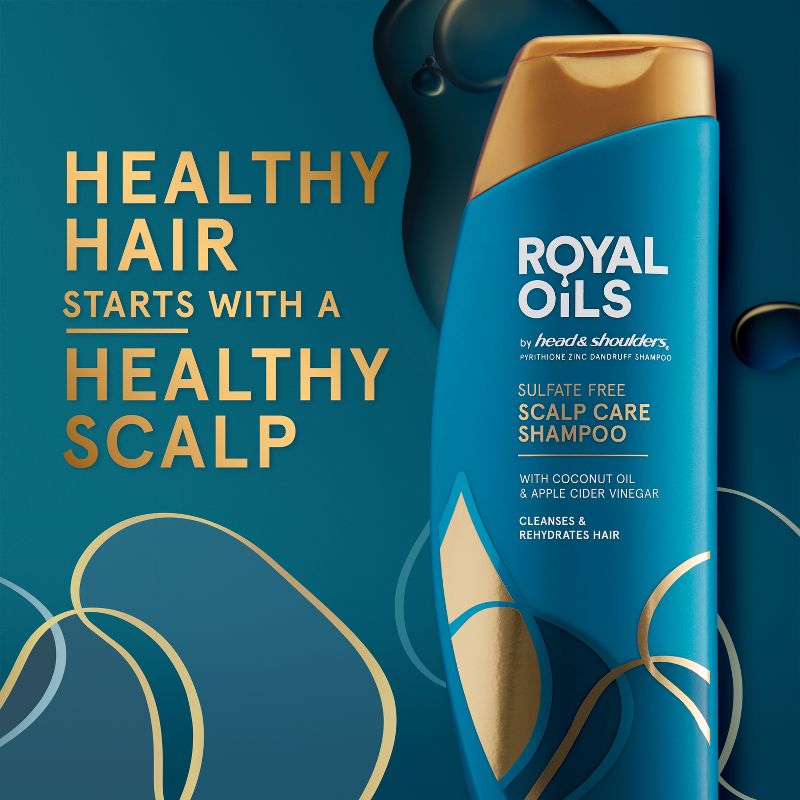 Head &#38; Shoulders Royal Oils Anti Dandruff Scalp Care Shampoo Sulfate Free - 12.8 fl oz, 6 of 10
