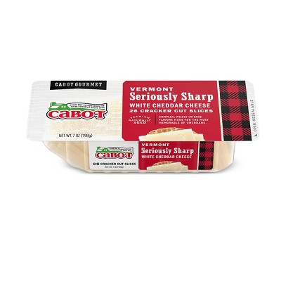 Cabot Creamery Seriously Sharp Cheddar Cheese Cracker Cuts - 7oz