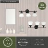 VAXCEL Huntley LED Compatible Farmhouse Bathroom Vanity Wall Fixture White Schoolhouse Glass - 4 of 4