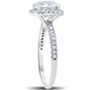 Pompeii3 Platinum 1 ct Diamond Engagement Ring Cushion Halo Ring - Size 7.5 - 2 of 4