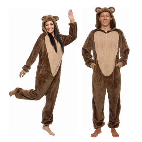 Funziez! Bear Slim Fit Adult Unisex Novelty Union Suit Costume For