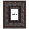 PosterPalooza | Photo Size 3.5" Wide Ornate Brown Frame - UV Acrylic, Foam Board Backing, Hanging Hardware - 2 of 4