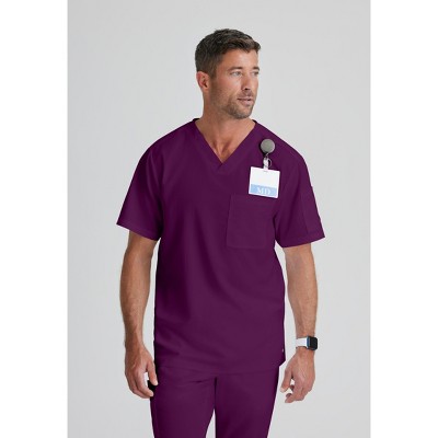 Grey's Anatomy by Barco Classic- Men's Evan 2-Pocket V-Neck Scrub Top