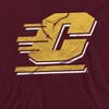 Campus Lab Central Michigan University Official Distressed Primary Logo Adult Pull-Over Hoodie - 2 of 4