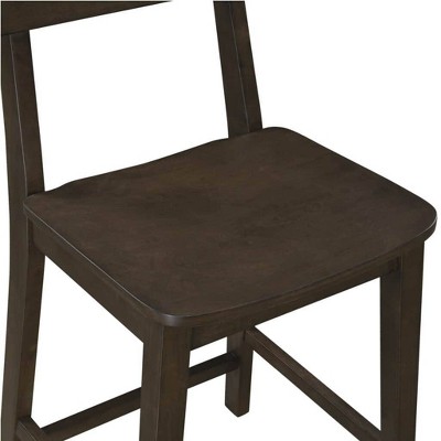 Torino Carbonite Finish Wood Counter Height Barstool