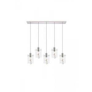 Elegant Lighting Hana 5 lights Chrome Pendant - 1 of 4