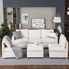 Modular Sectional Sleeper Sofa with Storage Seats, Convertible Sofa for Living Room - 2 of 4