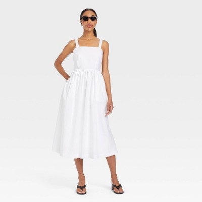 Long White Gauze Dress : Target