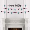 Big Dot of Happiness 50's Sock Hop - 1950s Rock N Roll Birthday Party Letter Banner Decoration - 36 Banner Cutouts and Happy Birthday Banner Letters - 3 of 4
