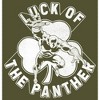 Juniors Womens Marvel St. Patrick's Day Luck of the Black Panther Racerback Tank Top - 2 of 4