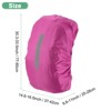 Unique Bargains Waterproof Backpack Rain Cover with a Vertical Reflective Strap for Hiking/Biking 1 Pc - 3 of 4