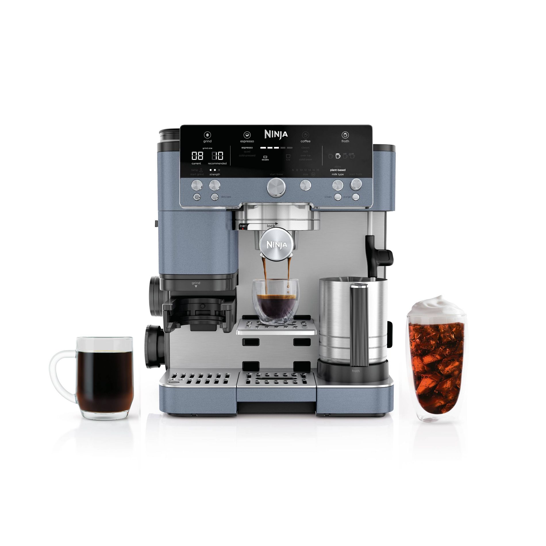 Ninja Luxe Café Premier Series 3-in-1 Espresso, Coffee and Cold Brew Machine Blue