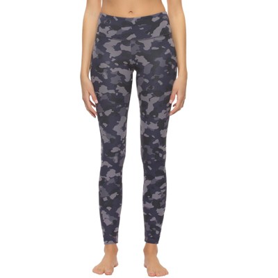 Felina Women's Sueded Athletic Leggings, Slimming Waistband (nine Iron Camo,  Medium) : Target