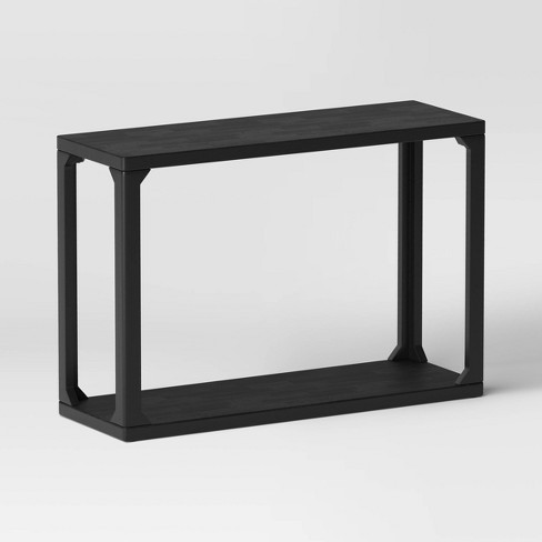 Castalia Console Table Black Threshold Wood Frame Rectangular Sofa Table For Entryway Target