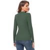 Coolmee Women's V Neck Long Sleeve Shirts Tunic Sweaters  Fall Fashion Clothes - 2 of 3