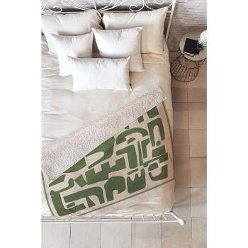 Nadja Organic Contemporary Modern Fleece Throw Blanket - Deny Designs