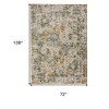 Blue and Green Abstract Non Skid Area Rug - 3 of 4