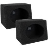 QPOWER Q-Bomb 6x9" Car Subwoofer Box Enclosures w/ Bedliner Spray Pair (4 Pack) - 2 of 4