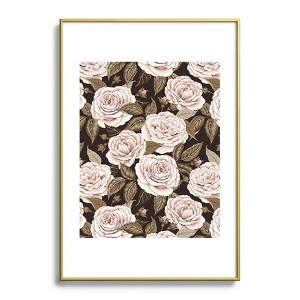 Avenie A Realm Of Roses Dark Academia Metal Framed Art Print - Deny Desings - 1 of 3