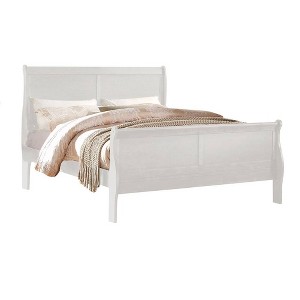 85" Twin Bed Louis Philippe, Faux Leather Headboard - Acme Furniture: KD - 1 of 4