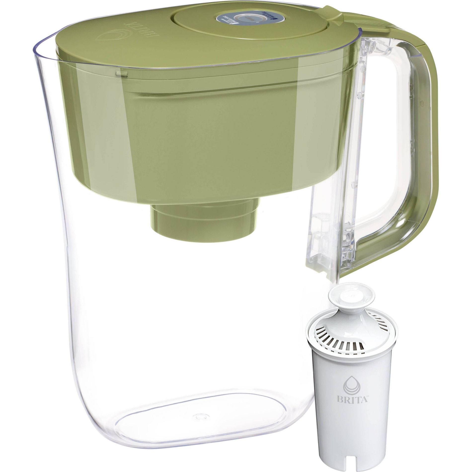 Brita Denali 6 Cup Water Pitcher Olive Green