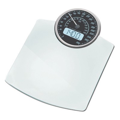 Bios Medical 260-lb Mechanical Clear Bathroom Scale in the