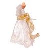 Kurt Adler 14" Battery-Operated Ivory and Gold LED Angel Treetop - 2 of 4