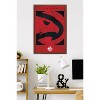 Trends International NBA Atlanta Hawks - Logo 25 Framed Wall Poster Prints - 2 of 4