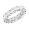 Pompeii3 10 1/2 Ct Asscher Cut Moissanite Eternity Ring Wedding Band 10k Gold - 3 of 4