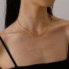 Dainty Gold Chain Necklace For Women - 18K Gold Plated Coin Disc Choker With Beaded & Paper Clip Layered Chain, Everyday Jewelry Gift - 3 of 4