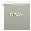 Pendaflex Colored Reinforced Hanging Folders, Legal Size, 1/5-Cut Tabs, Gray, 25/Box - 3 of 4
