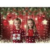 10x8ft Christmas Red Photography Backdrop Xmas Theme Backdrop Christmas Family Party Decorations Banner - 3 of 4