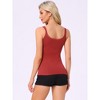 INSPIRE CHIC Women's Lace Soft Cotton Pajamas Tank Tops - 3 of 4